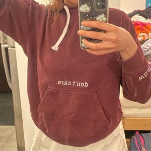 Burgundy hoodie